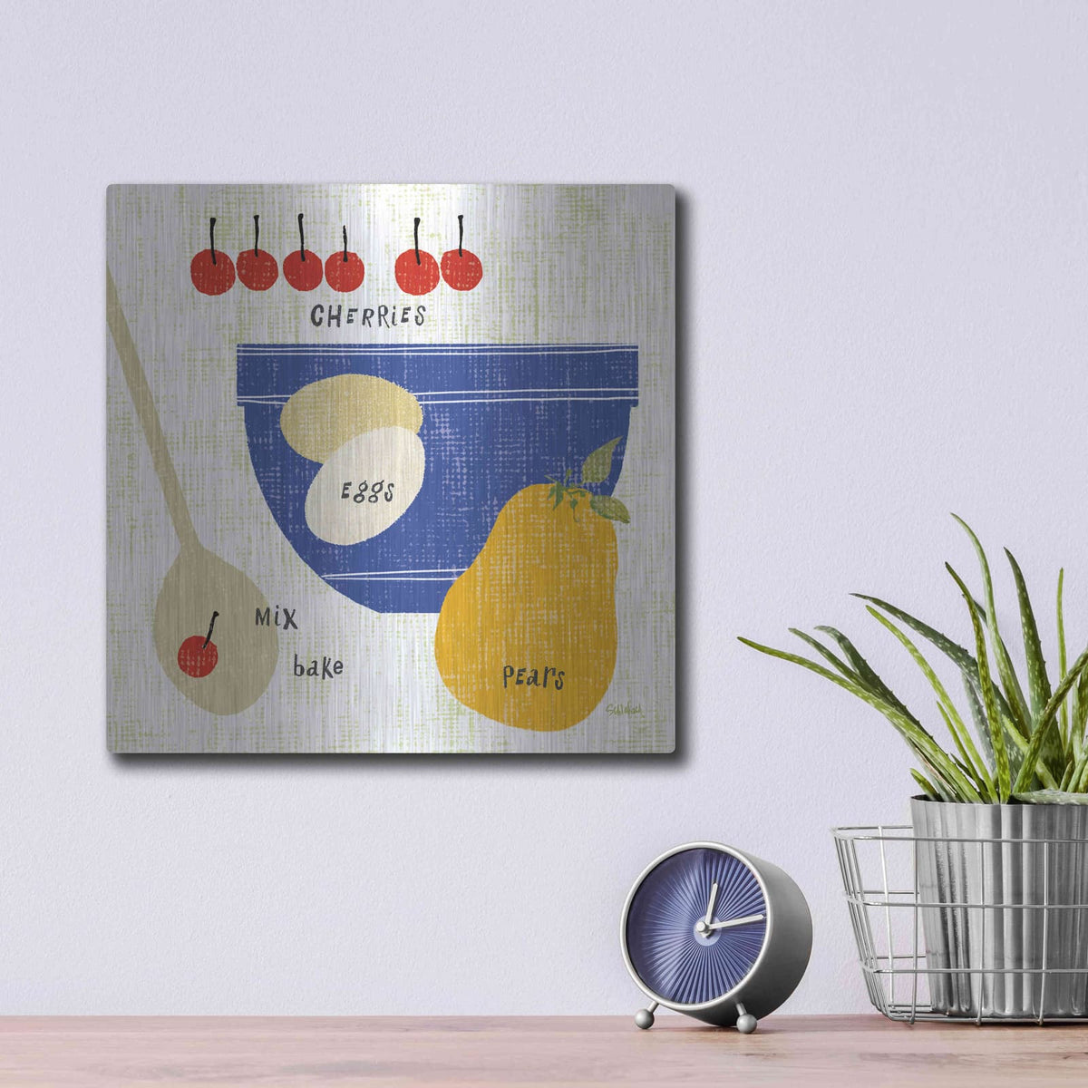 'Baking It I' by Sue Schlabach – Metal Wall Art, 12x12 room view