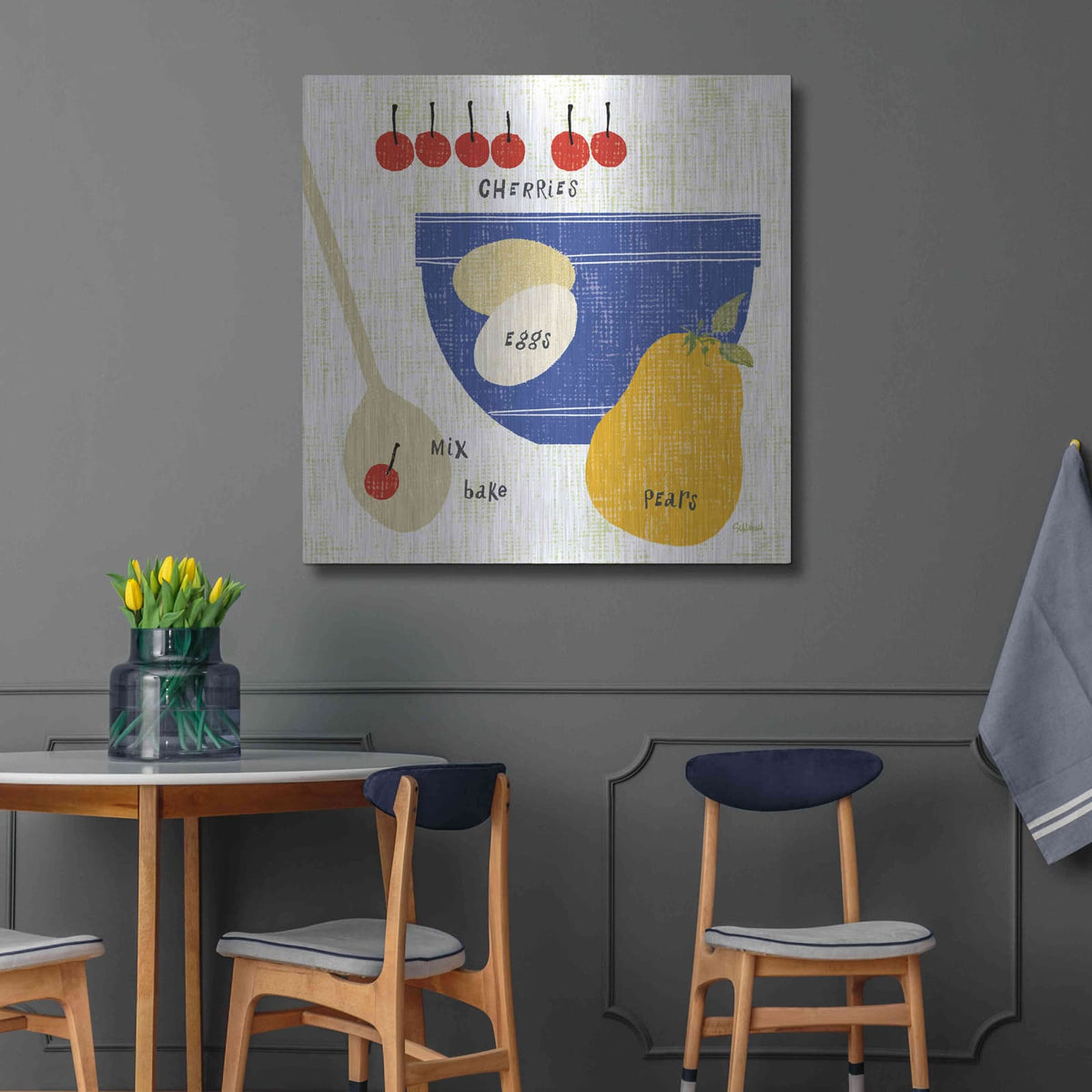 'Baking It I' by Sue Schlabach – Metal Wall Art, 36x36 room view