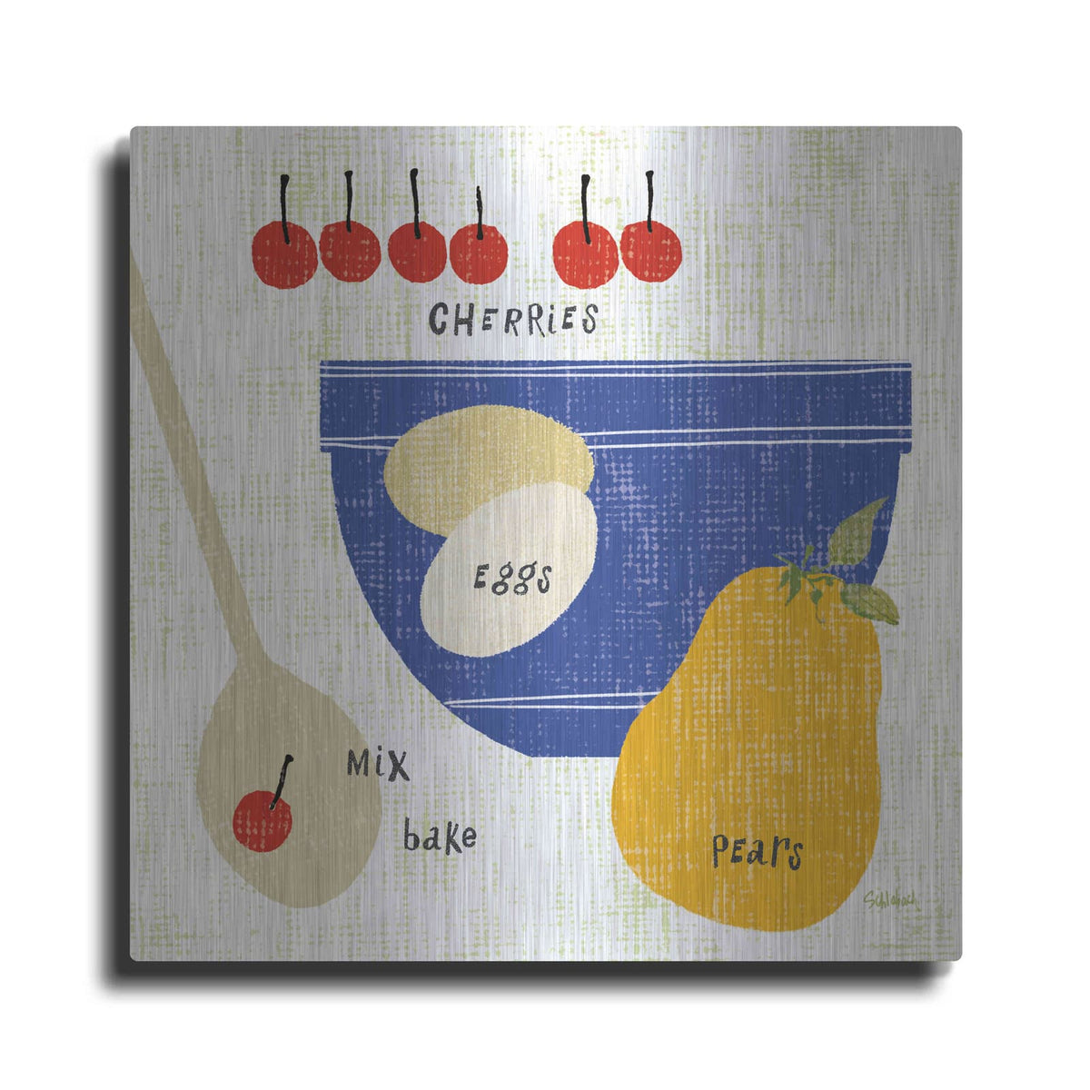 'Baking It I' by Sue Schlabach – Metal Wall Art
