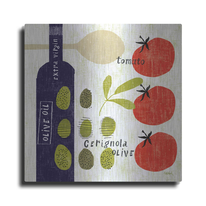 'Italiano Olives' by Sue Schlabach – Metal Wall Art
