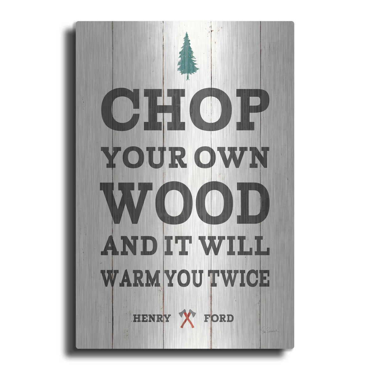'Cabin Life II Neutral' by Sue Schlabach – Metal Wall Art