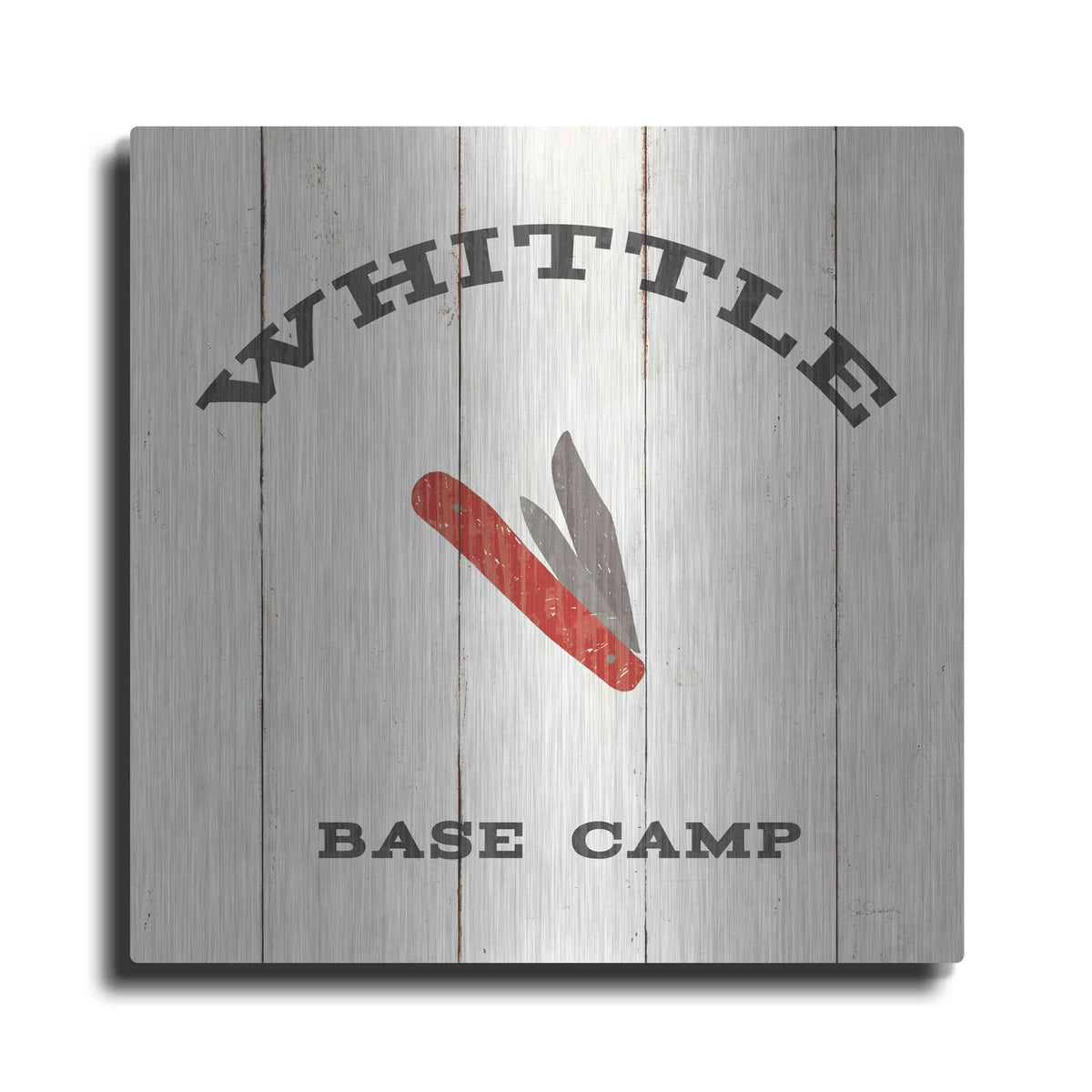'Cabin Life XIII Neutral' by Sue Schlabach – Metal Wall Art