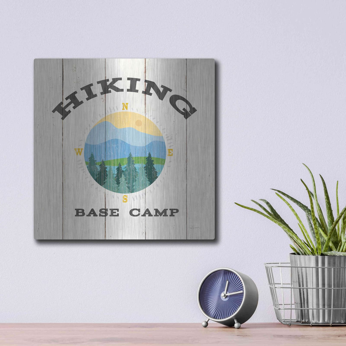 'Cabin Life XV' by Sue Schlabach – Metal Wall Art, 12x12 room view
