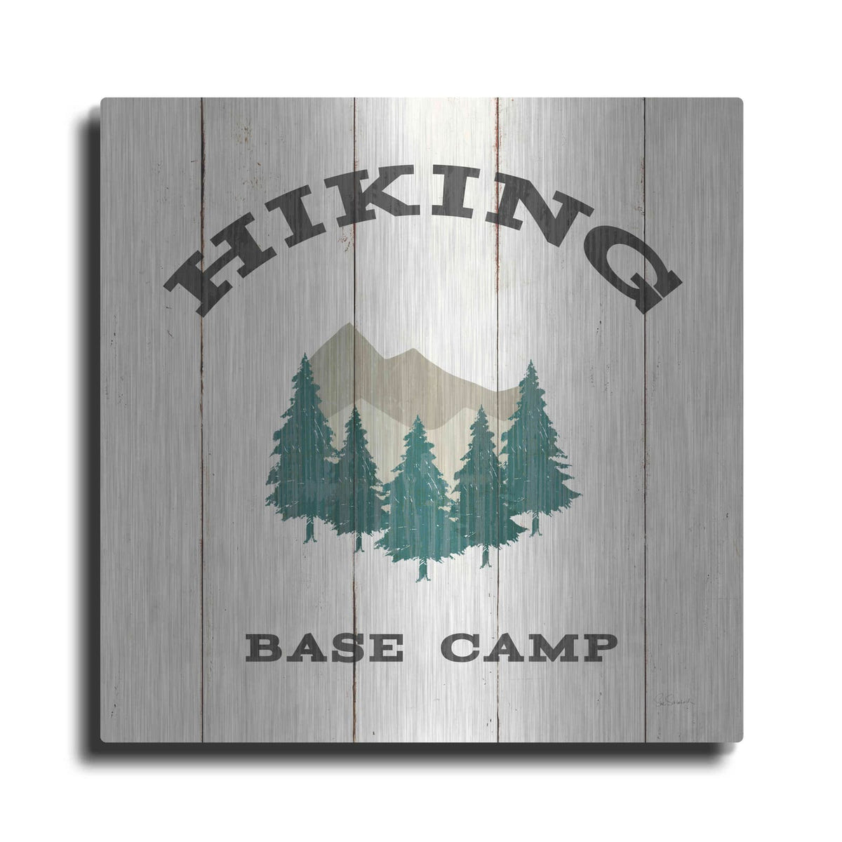 'Cabin Life XV Neutral' by Sue Schlabach – Metal Wall Art
