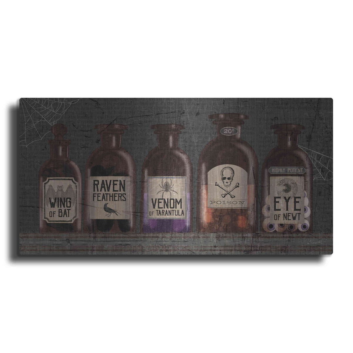 'Apothecary Noir VI' by Sue Schlabach – Metal Wall Art