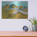 'Farmhouse in provence' by Vincent Van Gogh – Metal Wall Art, 16x12 room view
