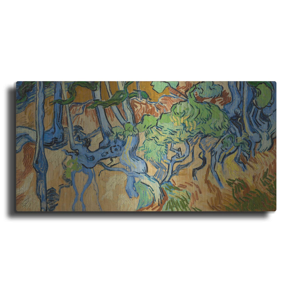 'Tree Roots' by Vincent Van Gogh – Metal Wall Art