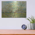 'The White Orchard' by Vincent Van Gogh – Metal Wall Art, 16x12 room view