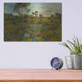 'Sunset At Montmajour 1888' by Vincent Van Gogh – Metal Wall Art, 16x12 room view