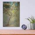 'Small Pear Tree In Blossom' by Vincent Van Gogh – Metal Wall Art, 12x16 room view