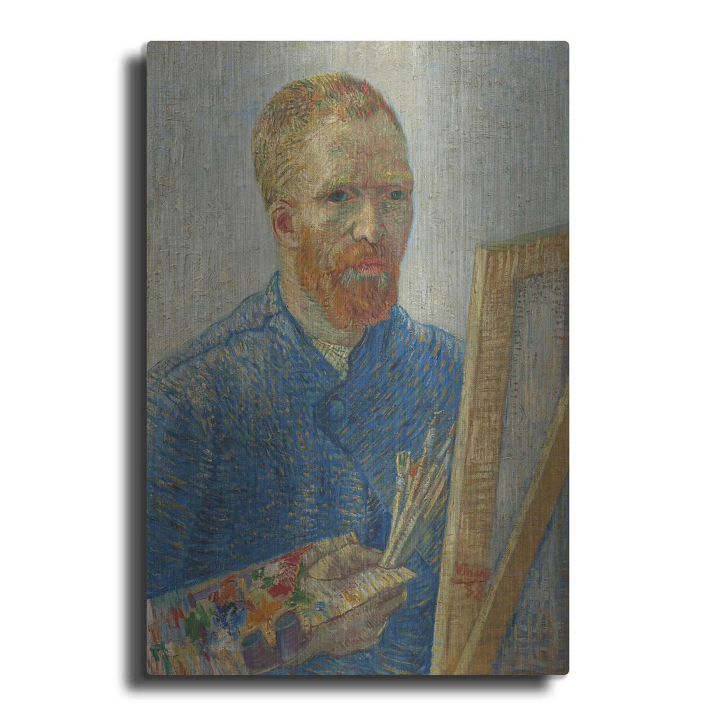 'Self-Portrait As A Painter' by Vincent Van Gogh – Metal Wall Art