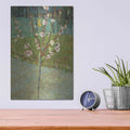 'Peach Tree In Blossom' by Vincent Van Gogh – Metal Wall Art, 12x16 room view