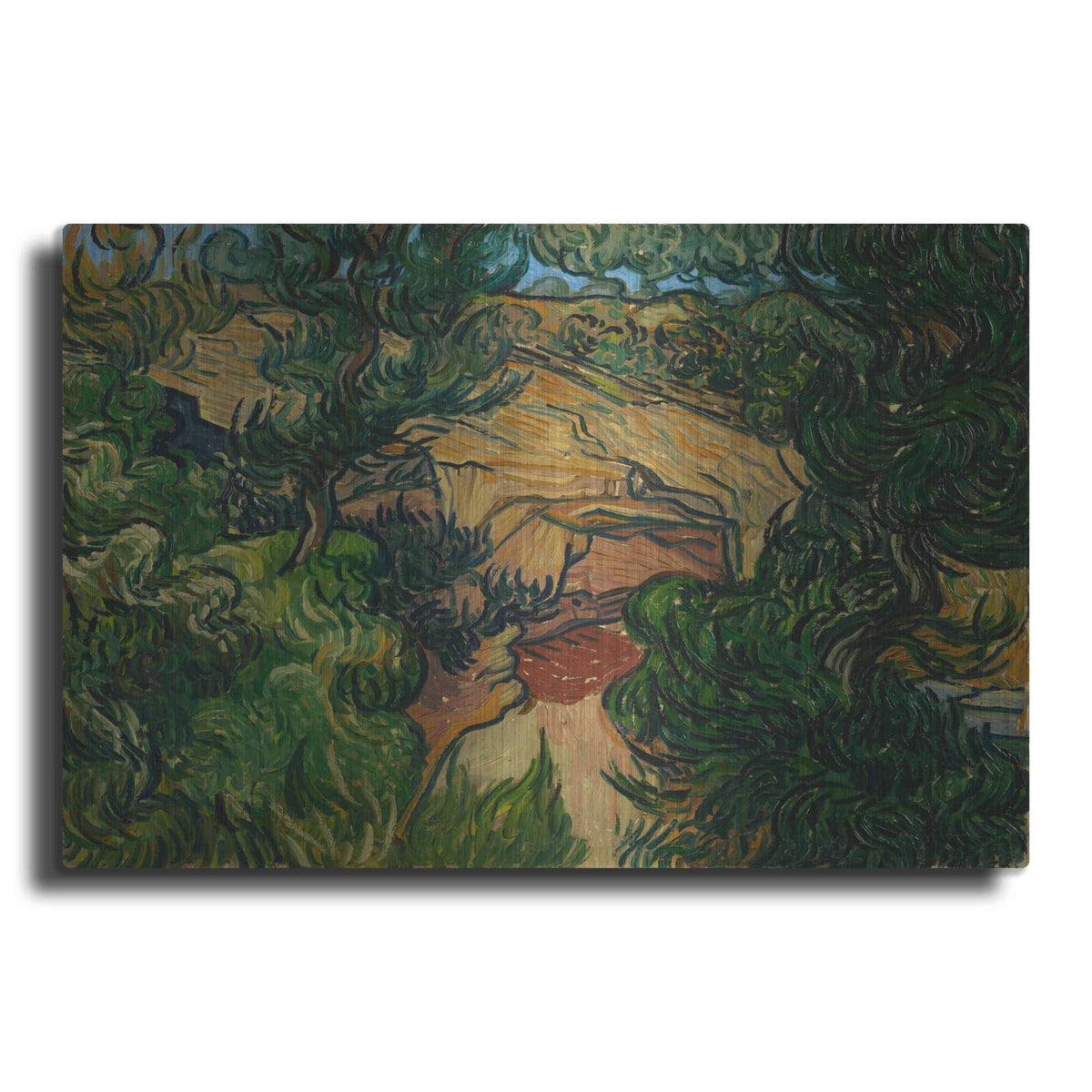 'Entrance To A Quarry' by Vincent Van Gogh – Metal Wall Art