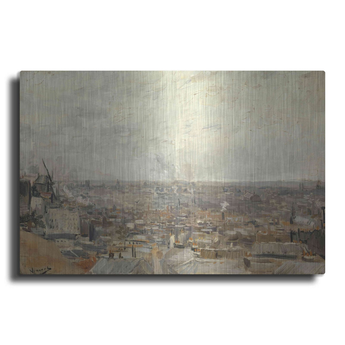 'View From Montmartre' by Vincent Van Gogh – Metal Wall Art