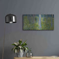 'Undergrowth With Two Figures' by Vincent Van Gogh – Metal Wall Art, 24x12 room view