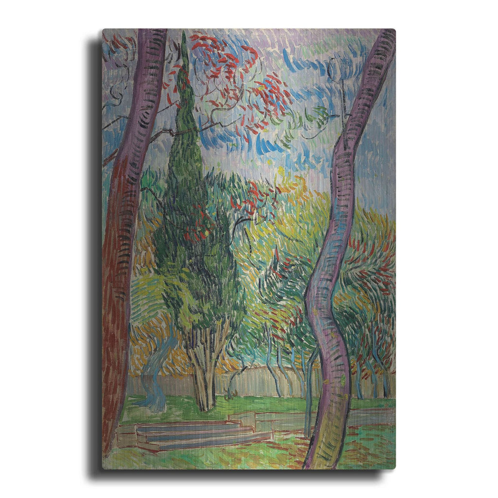 'Parc De L'Hôpital Saint-Paul' by Vincent Van Gogh – Metal Wall Art