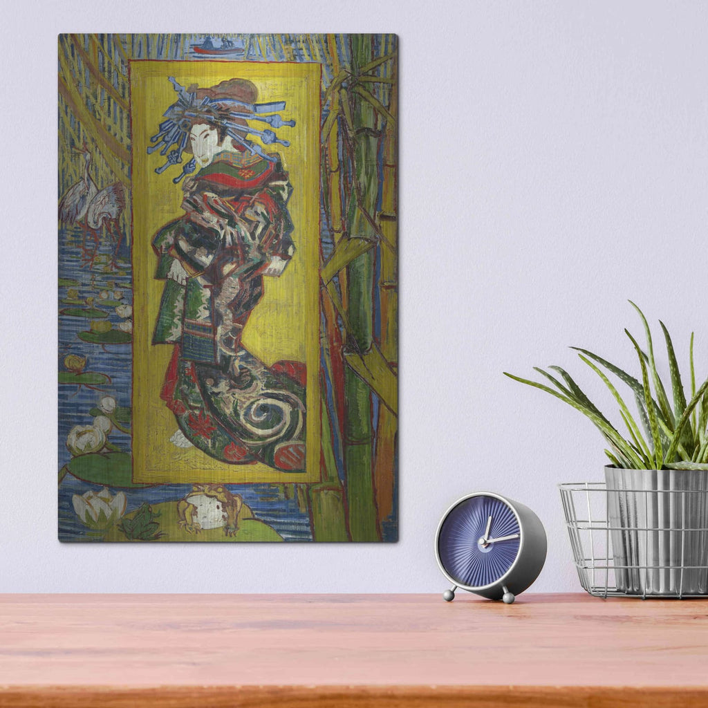 'Courtesan- After Eisen' by Vincent Van Gogh – Metal Wall Art, 12x16 room view