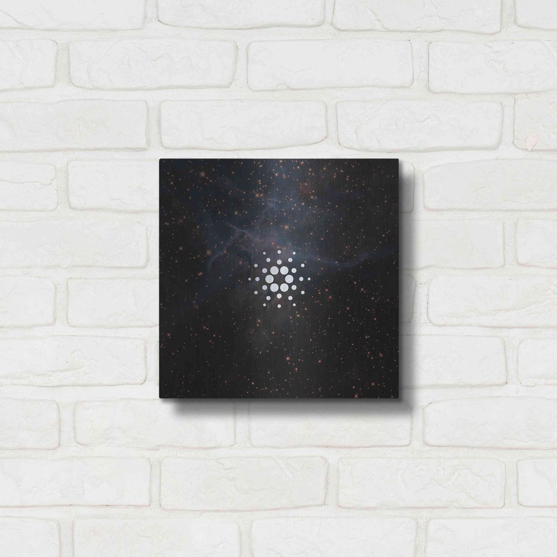Luxe Metal Art 'Constellation Cardano' by Epic Portfolio, Metal Wall Art,12x12