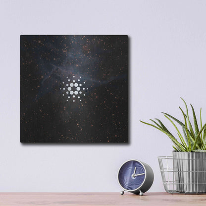 Luxe Metal Art 'Constellation Cardano' by Epic Portfolio, Metal Wall Art,12x12