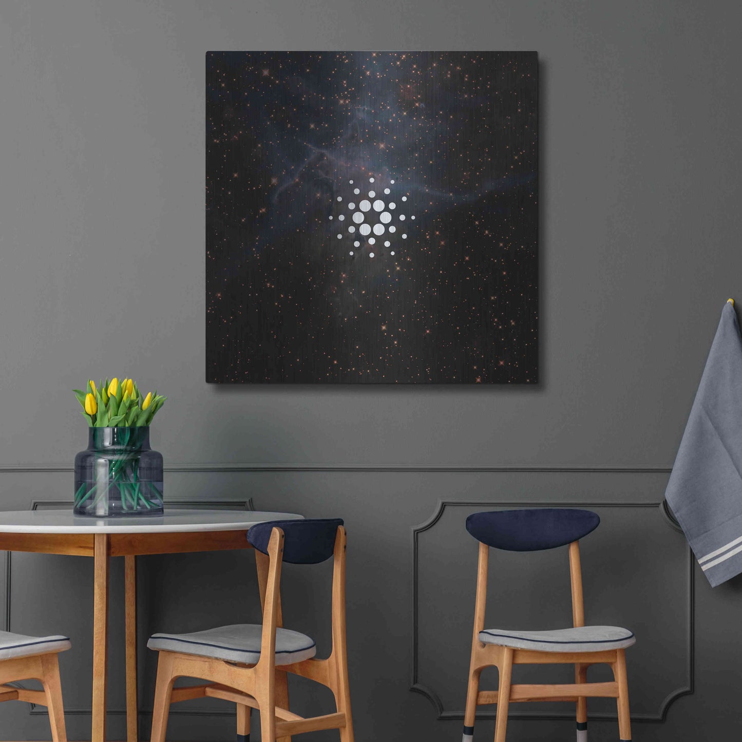 Luxe Metal Art 'Constellation Cardano' by Epic Portfolio, Metal Wall Art,36x36