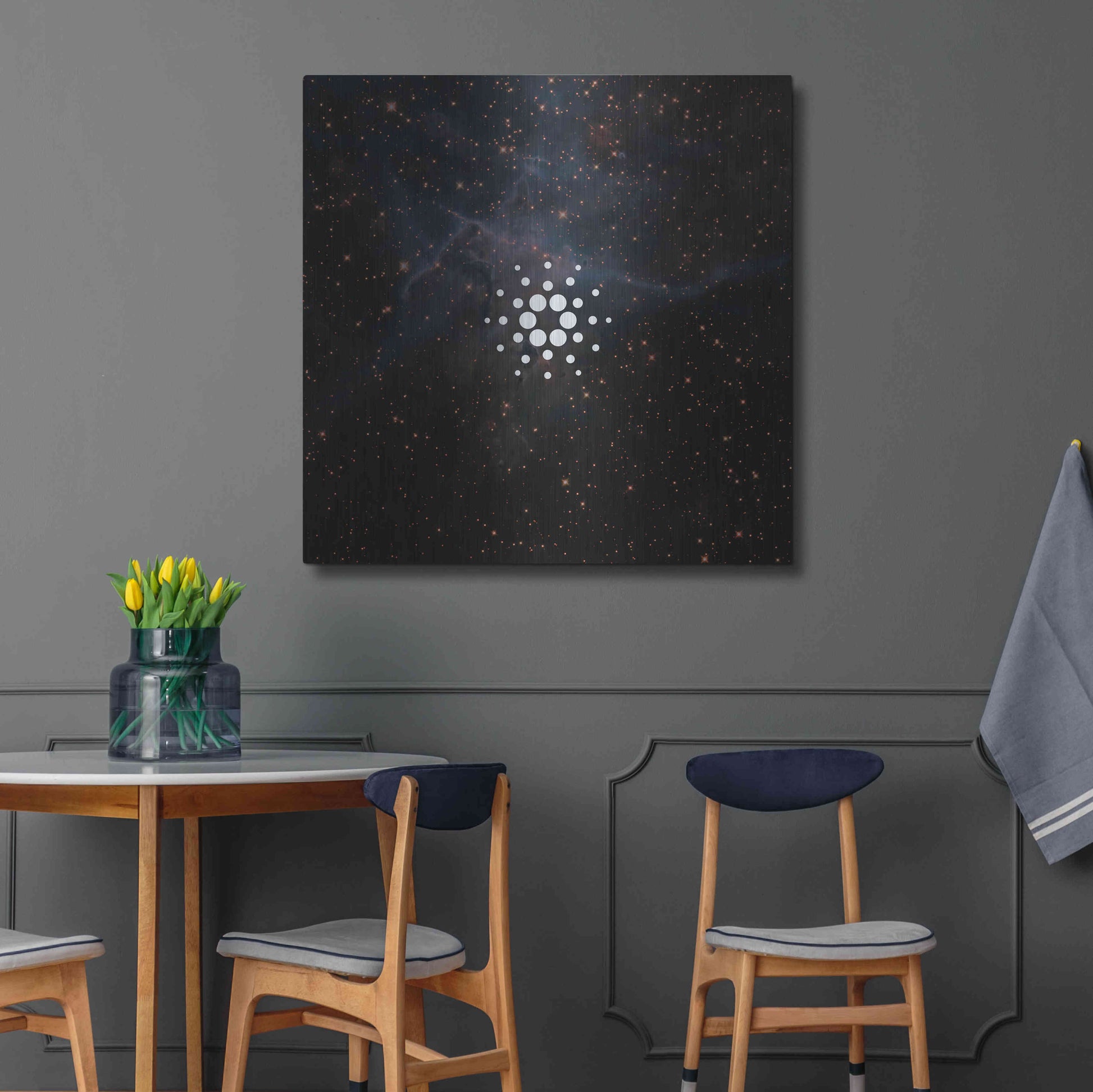Luxe Metal Art 'Constellation Cardano' by Epic Portfolio, Metal Wall Art,36x36