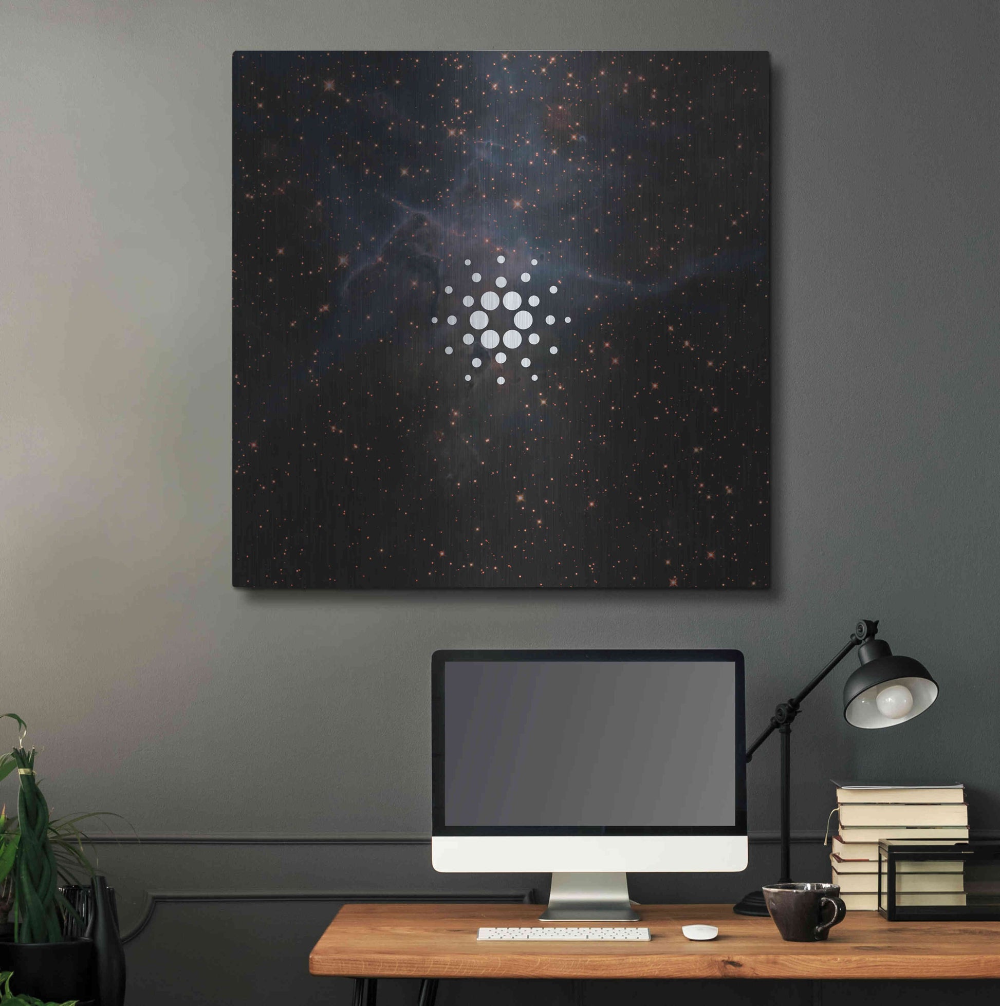 Luxe Metal Art 'Constellation Cardano' by Epic Portfolio, Metal Wall Art,36x36