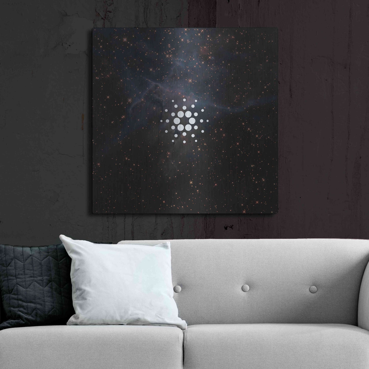 Luxe Metal Art 'Constellation Cardano' by Epic Portfolio, Metal Wall Art,36x36