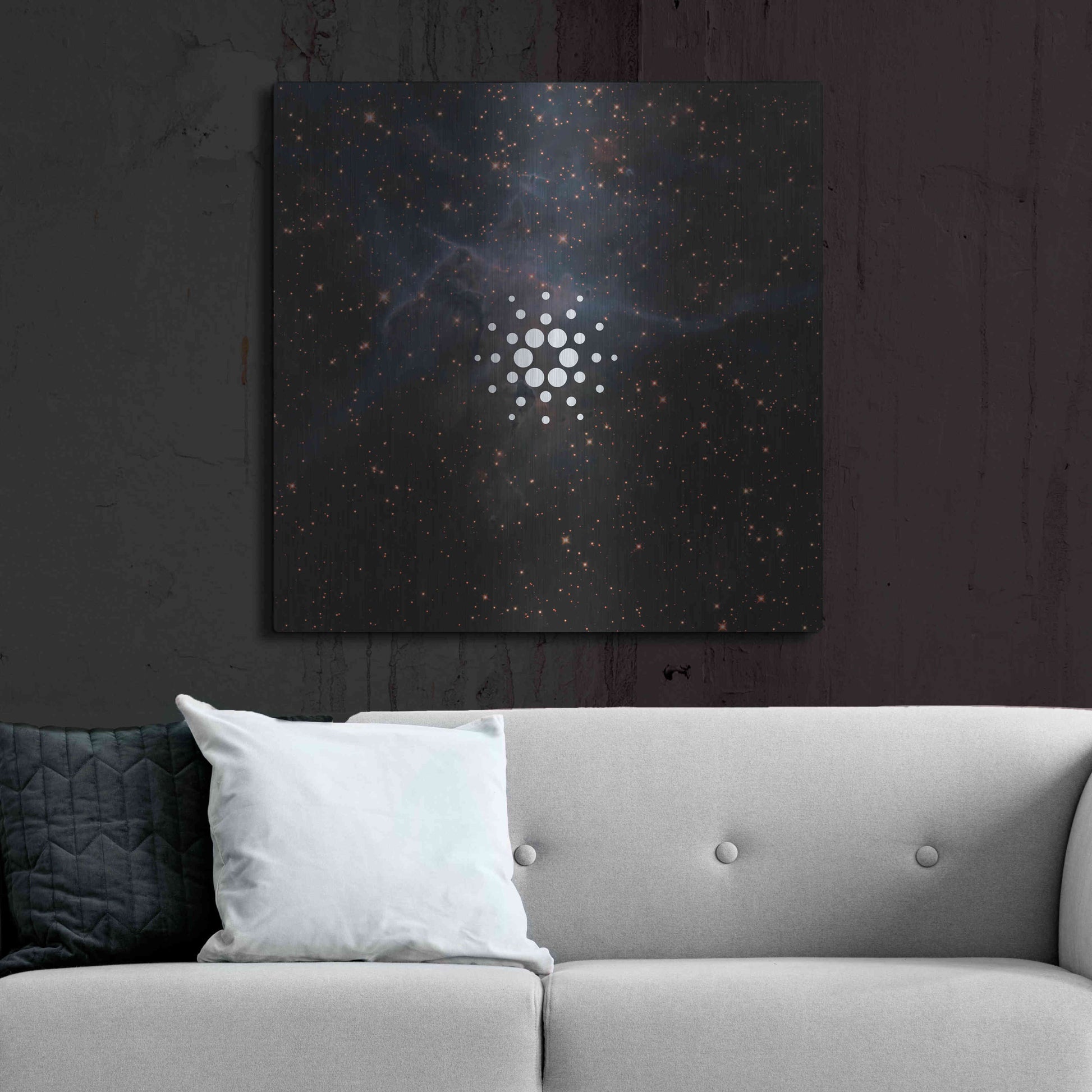 Luxe Metal Art 'Constellation Cardano' by Epic Portfolio, Metal Wall Art,36x36
