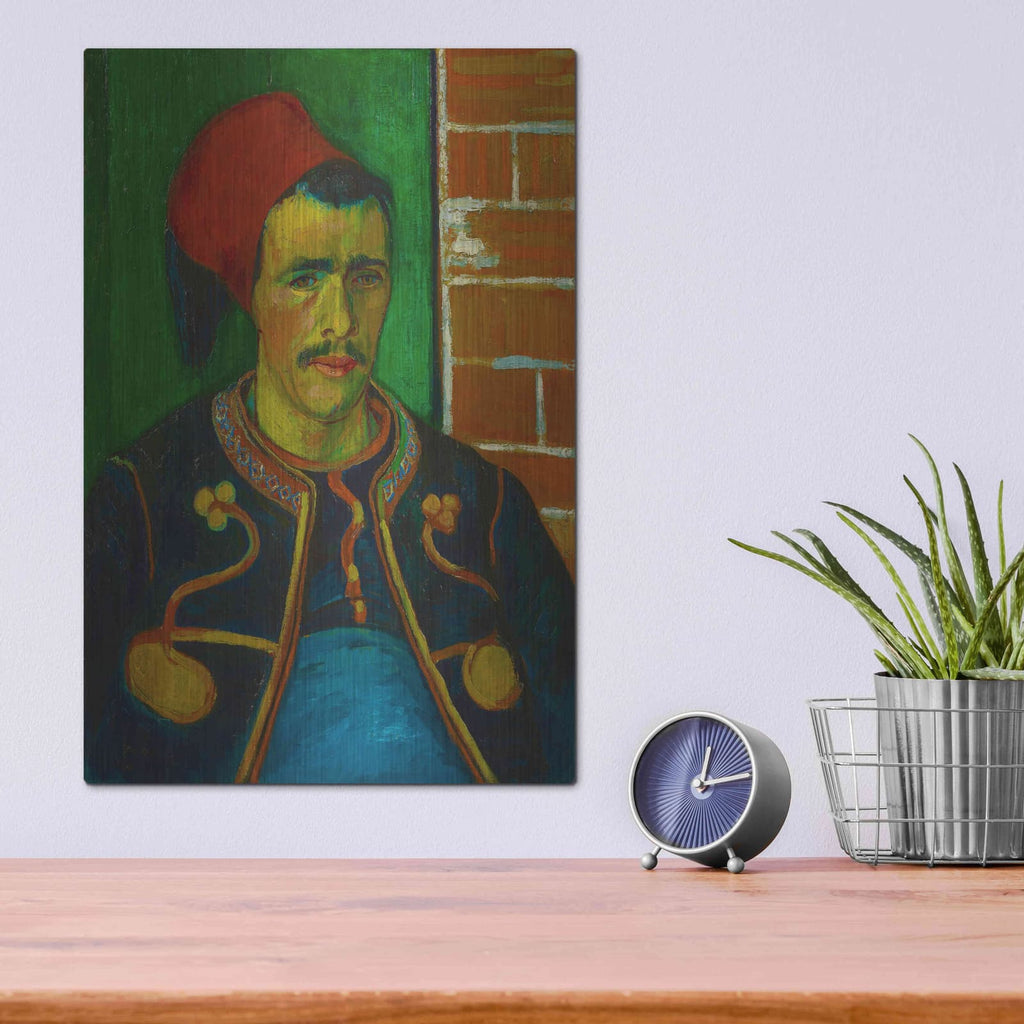 'The Zouave' by Vincent Van Gogh – Metal Wall Art, 12x16 room view