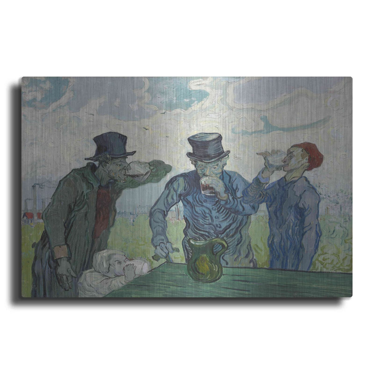 'The Drinkers' by Vincent Van Gogh – Metal Wall Art