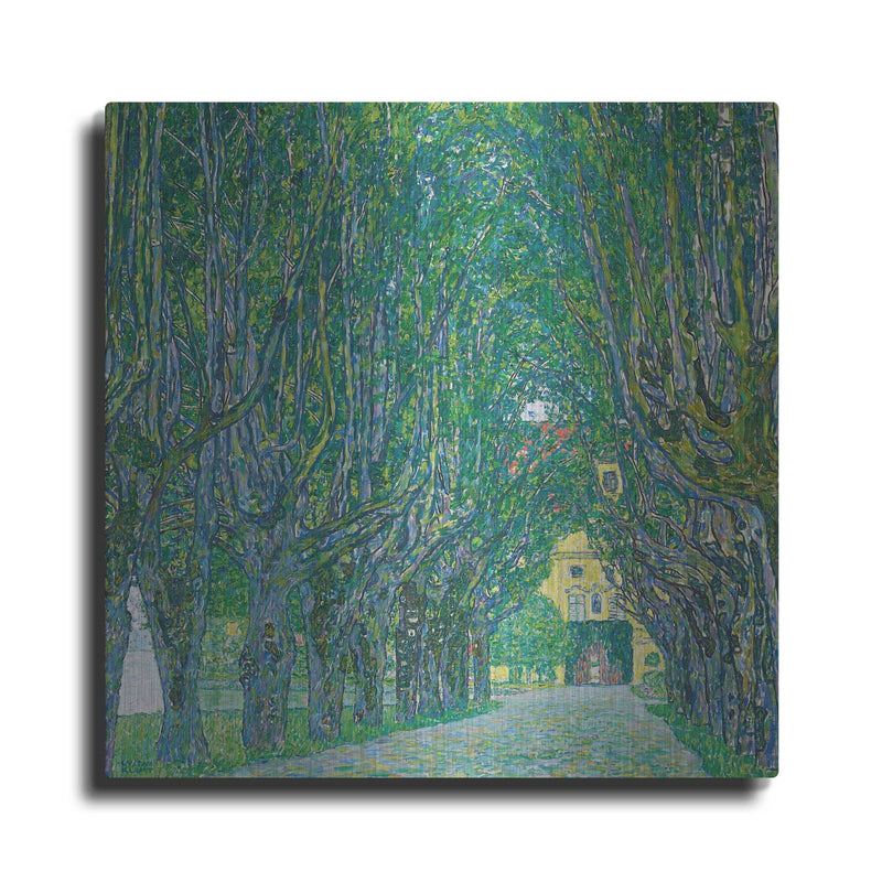 'Avenue To Kammer Castle' by Gustav Klimt – Metal Wall Art