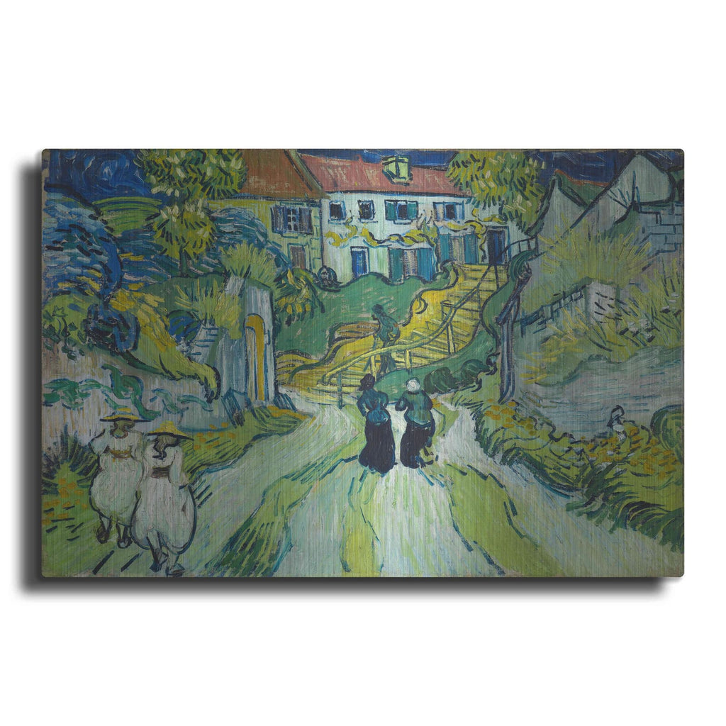 'Stairway At Auvers' by Vincent Van Gogh – Metal Wall Art