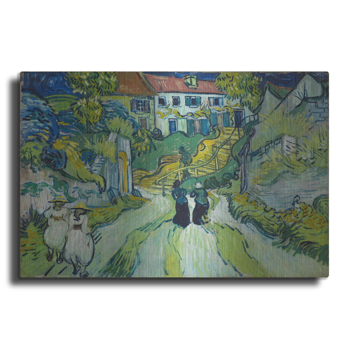 'Stairway At Auvers' by Vincent Van Gogh – Metal Wall Art