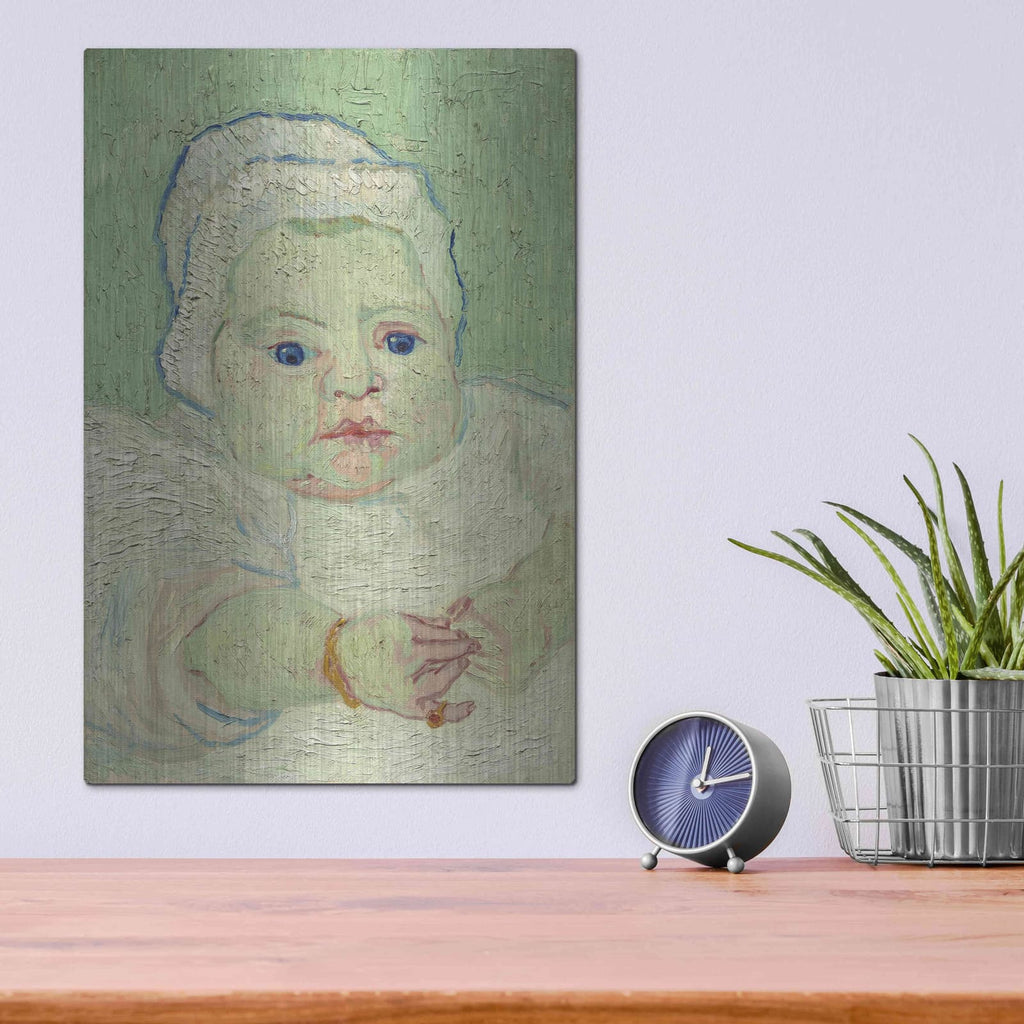 'Roulin's Baby' by Vincent Van Gogh – Metal Wall Art, 12x16 room view