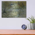 'River Bank In Springtime' by Vincent Van Gogh – Metal Wall Art, 16x12 room view