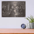 'Potato Eaters' by Vincent Van Gogh – Metal Wall Art, 16x12 room view