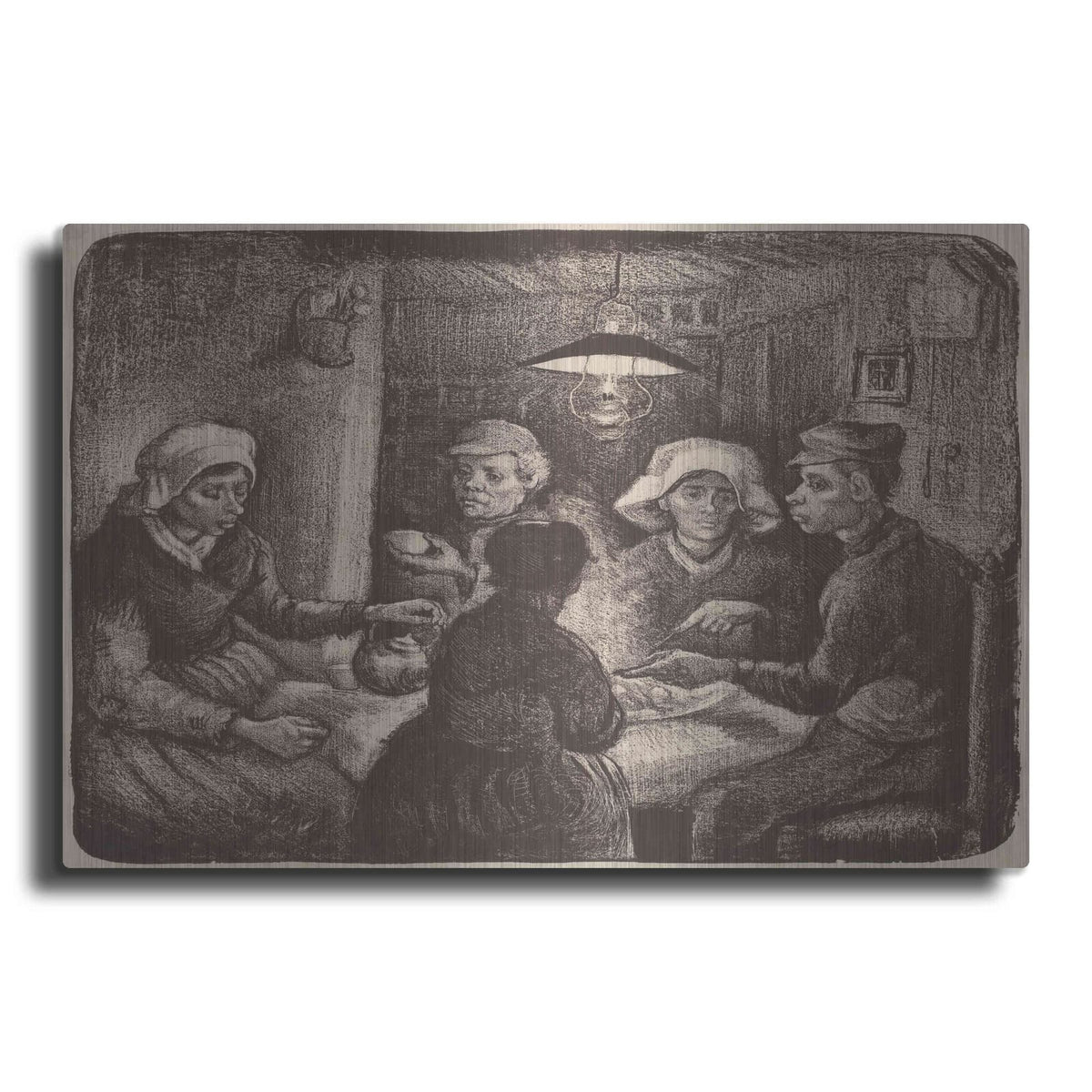 'Potato Eaters' by Vincent Van Gogh – Metal Wall Art
