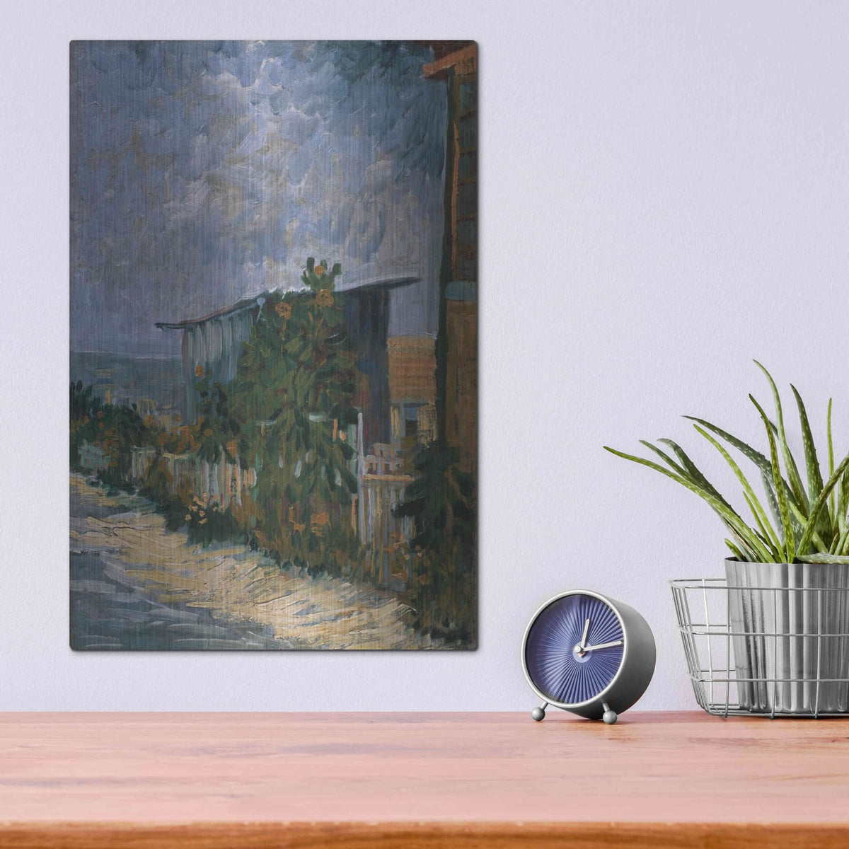 'Shelter On Montmartre' by Vincent Van Gogh – Metal Wall Art, 12x16 room view
