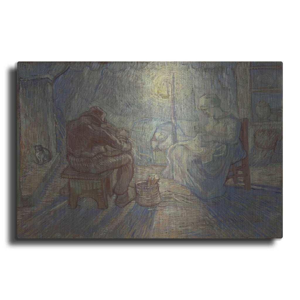 'Night After Millet' by Vincent Van Gogh – Metal Wall Art