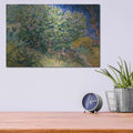'Lilac Bush' by Vincent Van Gogh – Metal Wall Art, 16x12 room view