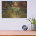 'Le Cafe De Nuit' by Vincent Van Gogh – Metal Wall Art, 16x12 room view