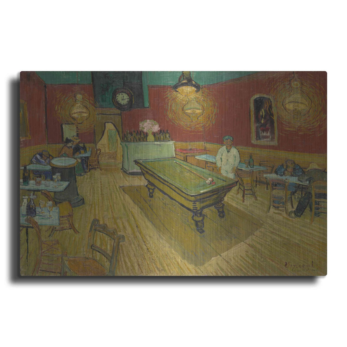 'Le Cafe De Nuit' by Vincent Van Gogh – Metal Wall Art
