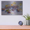 'Graper, Lemons Pears And Apples 1887' by Vincent Van Gogh – Metal Wall Art, 16x12 room view