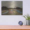 'Flower Beds In Holland' by Vincent Van Gogh – Metal Wall Art, 16x12 room view