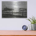 'Firs by A Swamp' by Vincent Van Gogh – Metal Wall Art, 16x12 room view