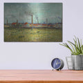 'Factories At Clichy' by Vincent Van Gogh – Metal Wall Art, 16x12 room view