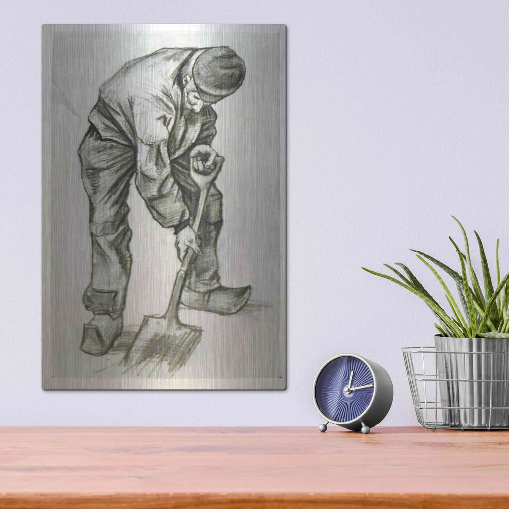 'Digger' by Vincent Van Gogh – Metal Wall Art, 12x16 room view