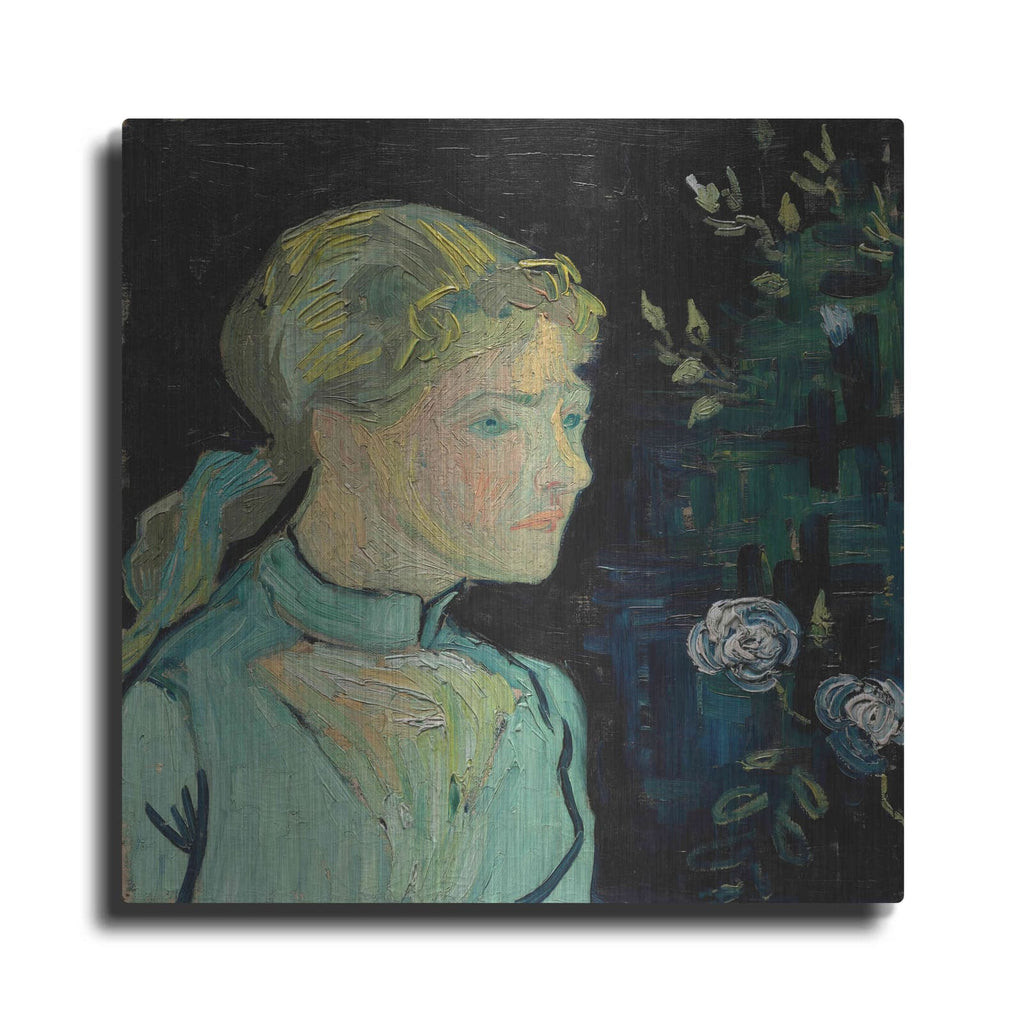 'Adeline Ravoux 1890' by Vincent Van Gogh – Metal Wall Art