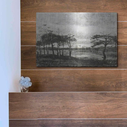 Luxe Metal Art 'Vincent Van Gogh 06' by Vincent Van Gogh, Metal Wall Art,16x12