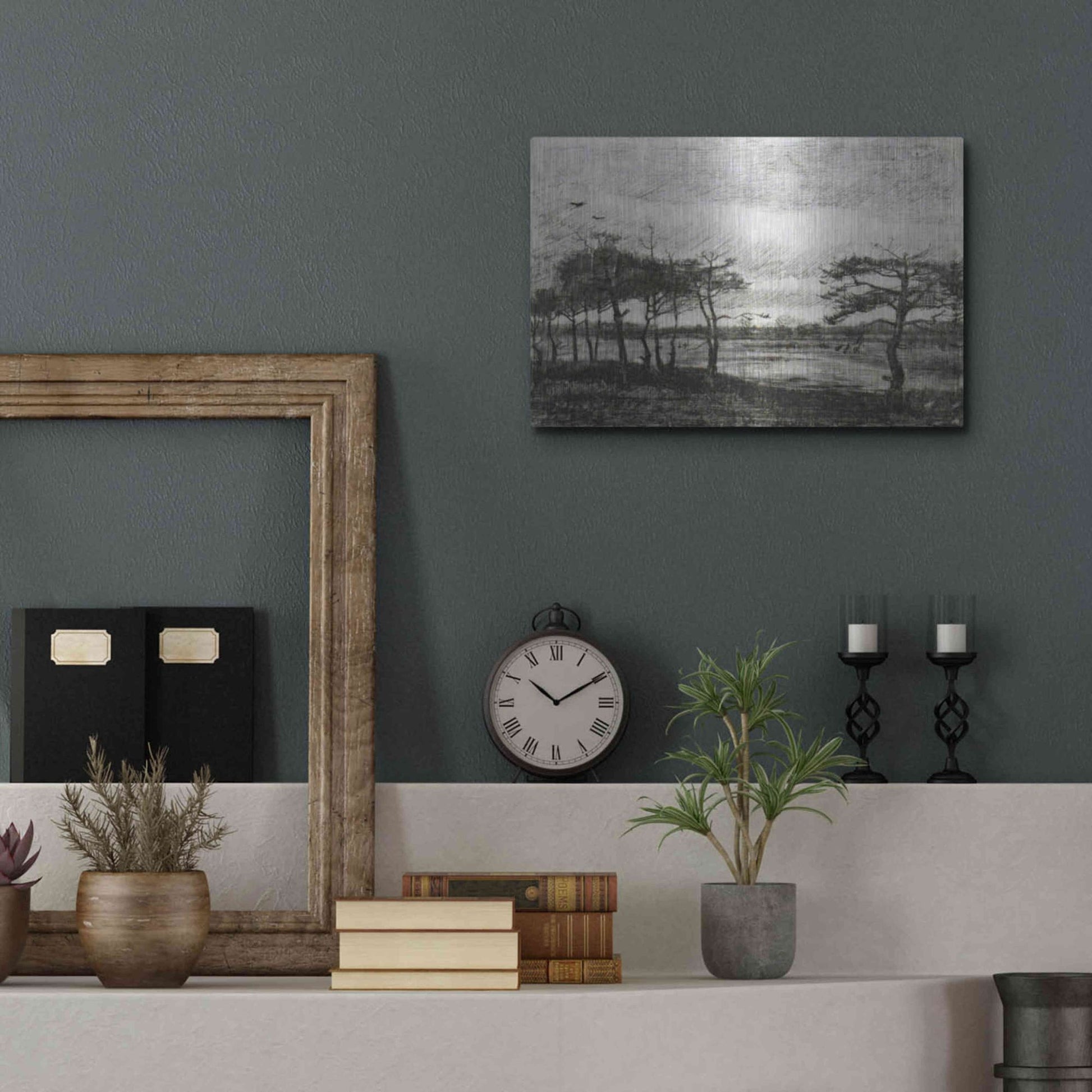 Luxe Metal Art 'Vincent Van Gogh 06' by Vincent Van Gogh, Metal Wall Art,16x12